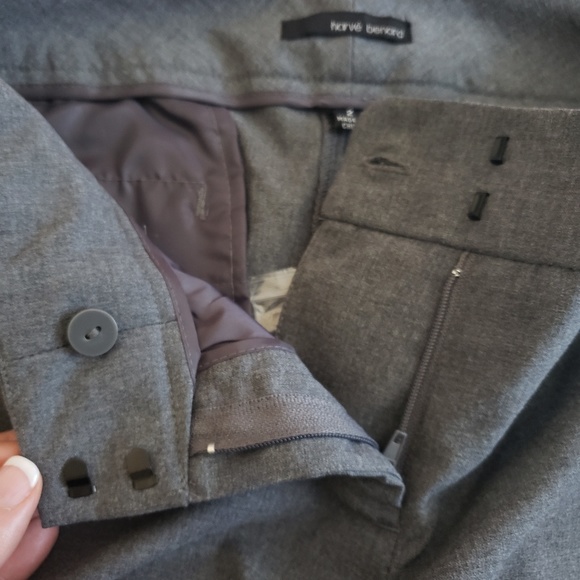 Harve Bernard Grey Dress Pants Sz 2 - Picture 4 of 8